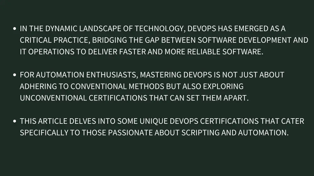 in the dynamic landscape of technology devops