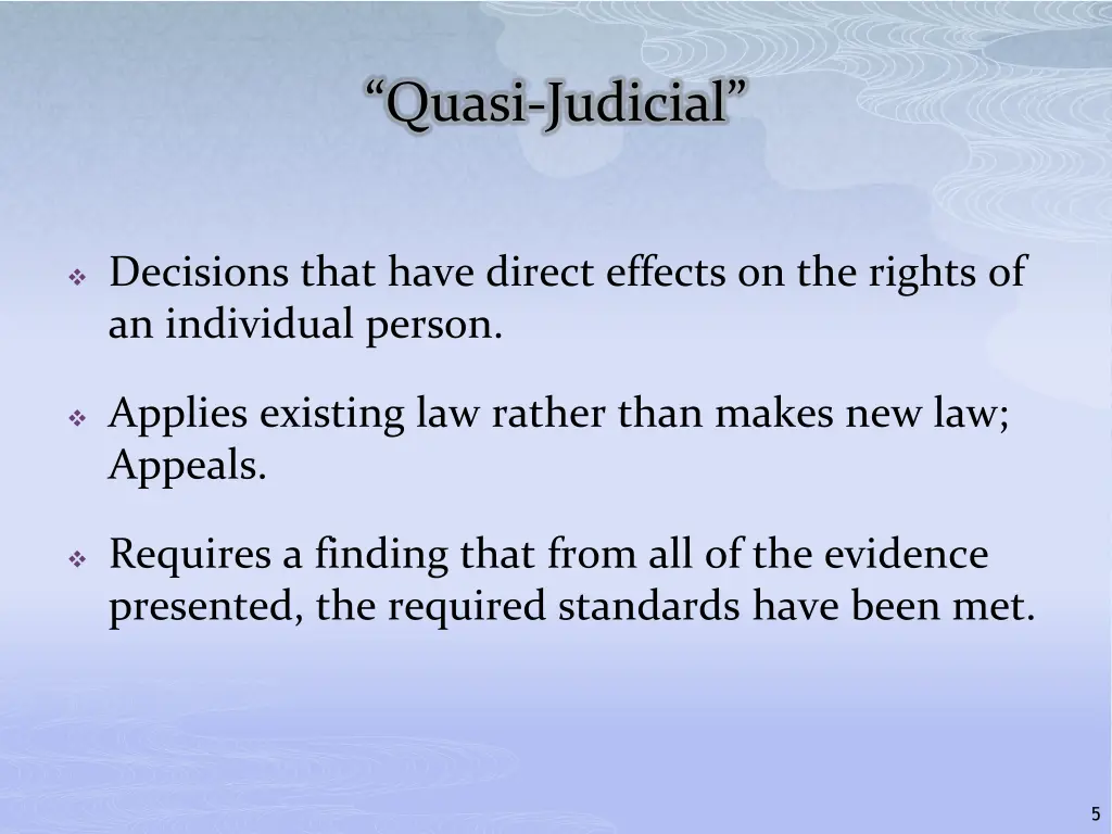 quasi judicial