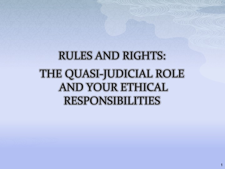 rules and rights