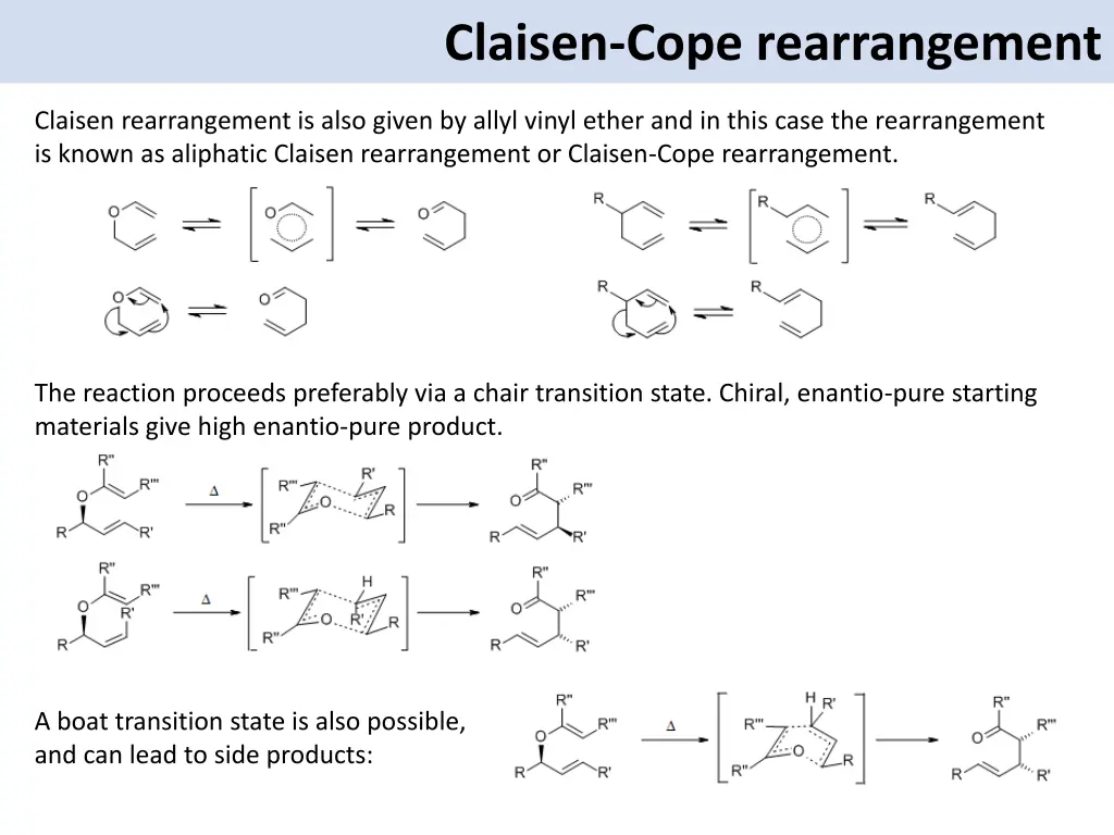 claisen cope rearrangement