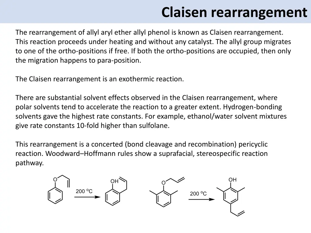 claisen rearrangement