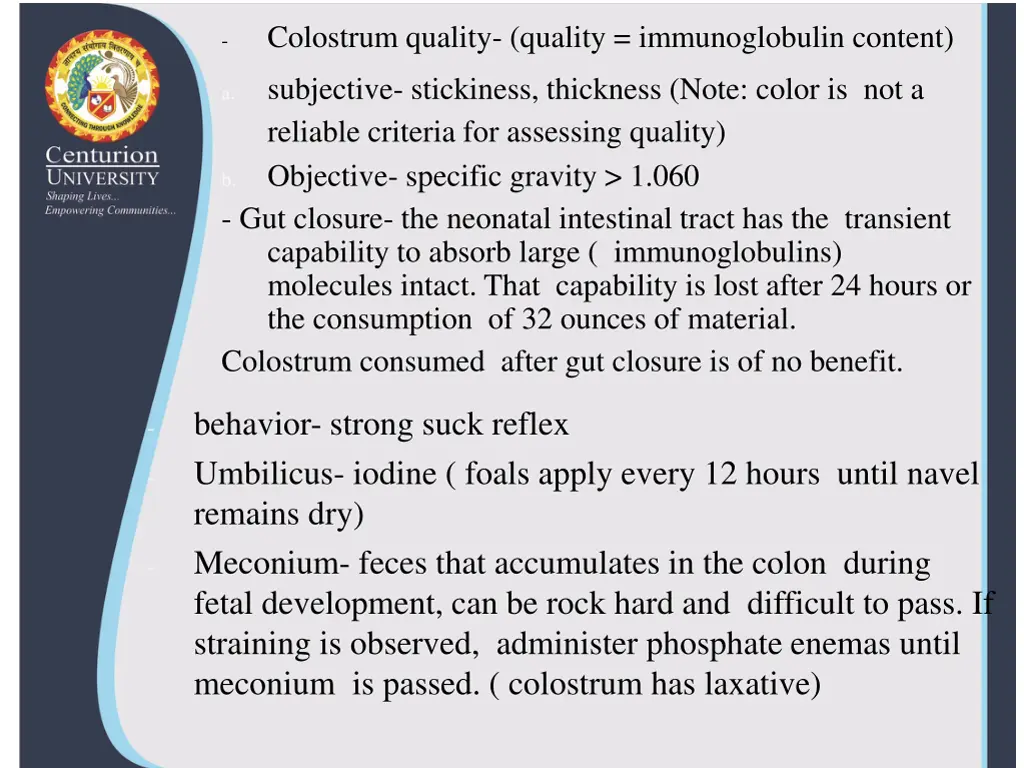 colostrum quality quality immunoglobulin content