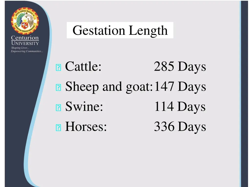 gestation length