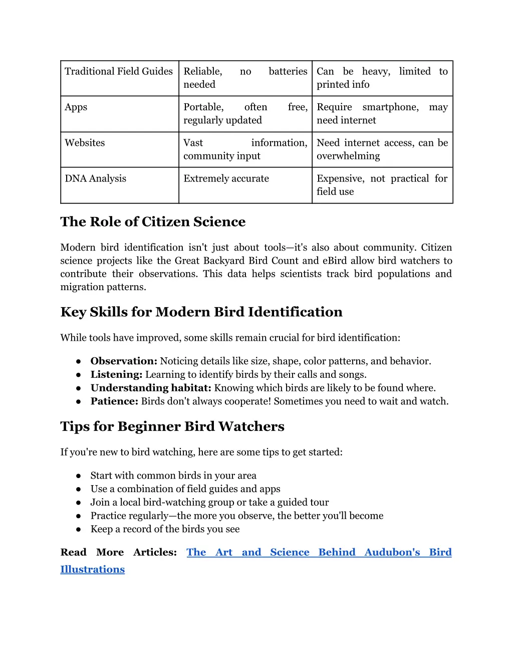 traditional field guides