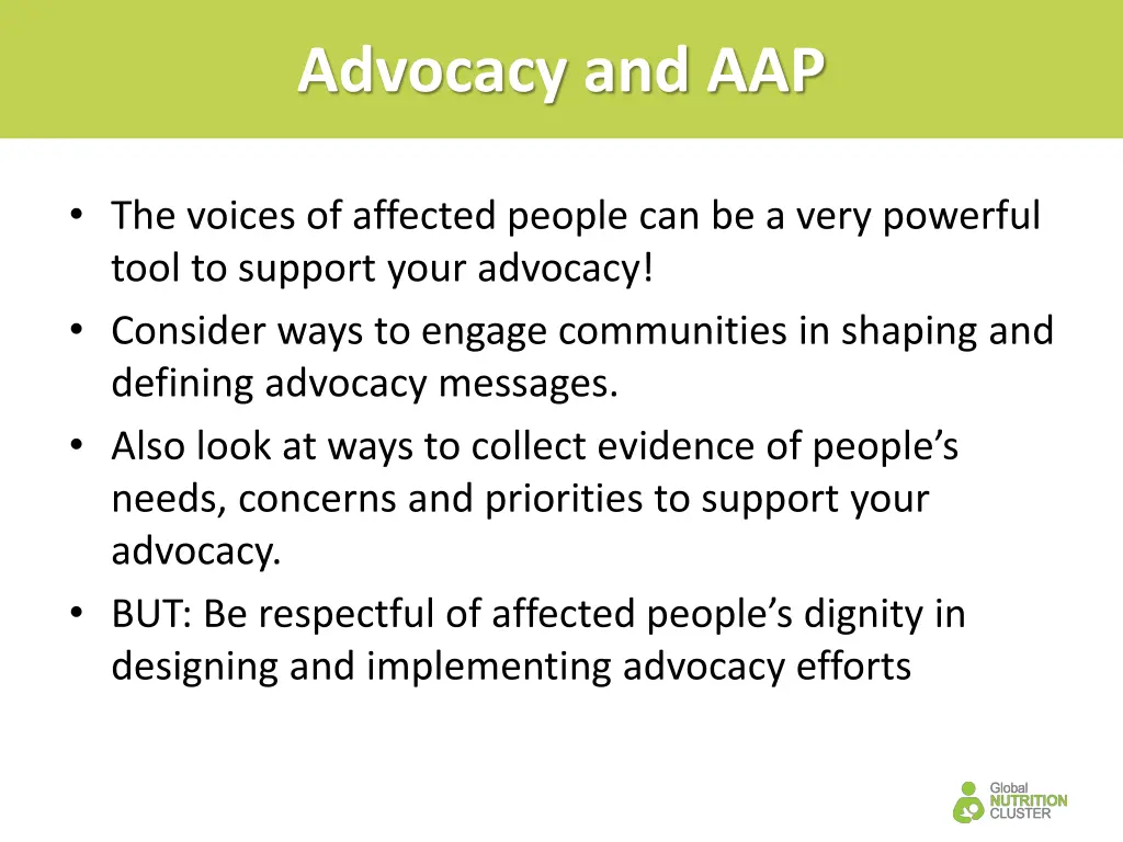 advocacy and aap