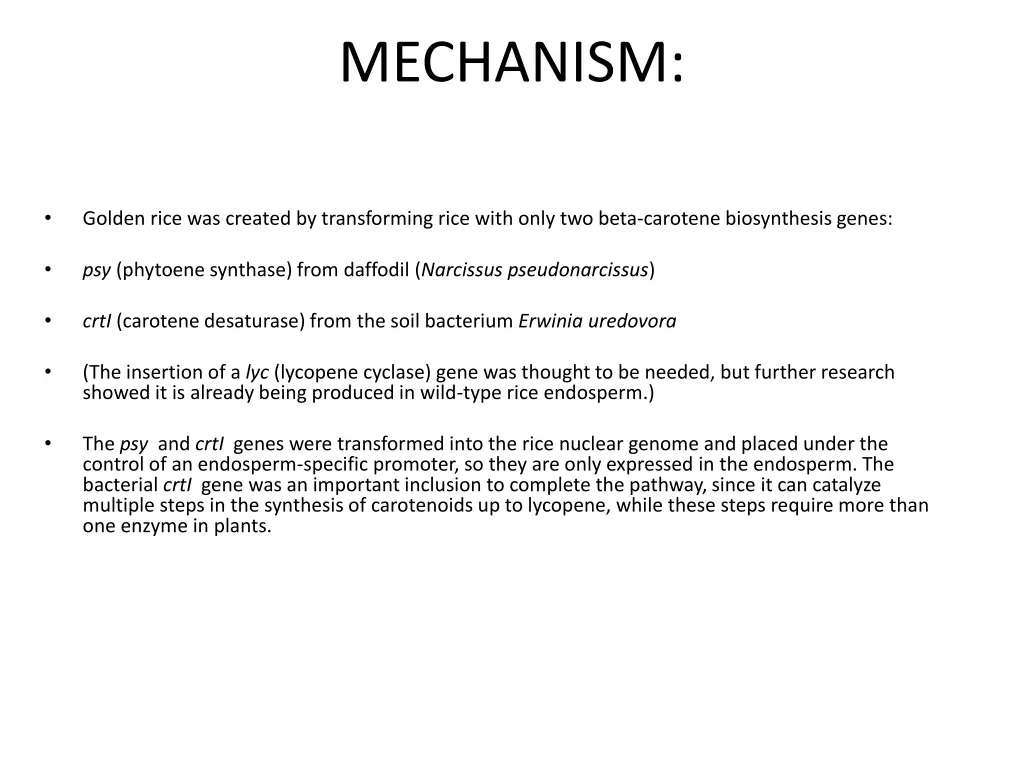 mechanism