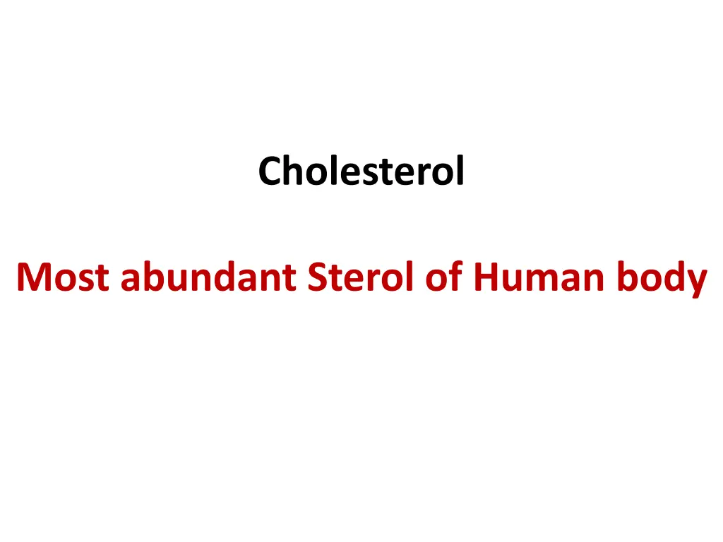 cholesterol