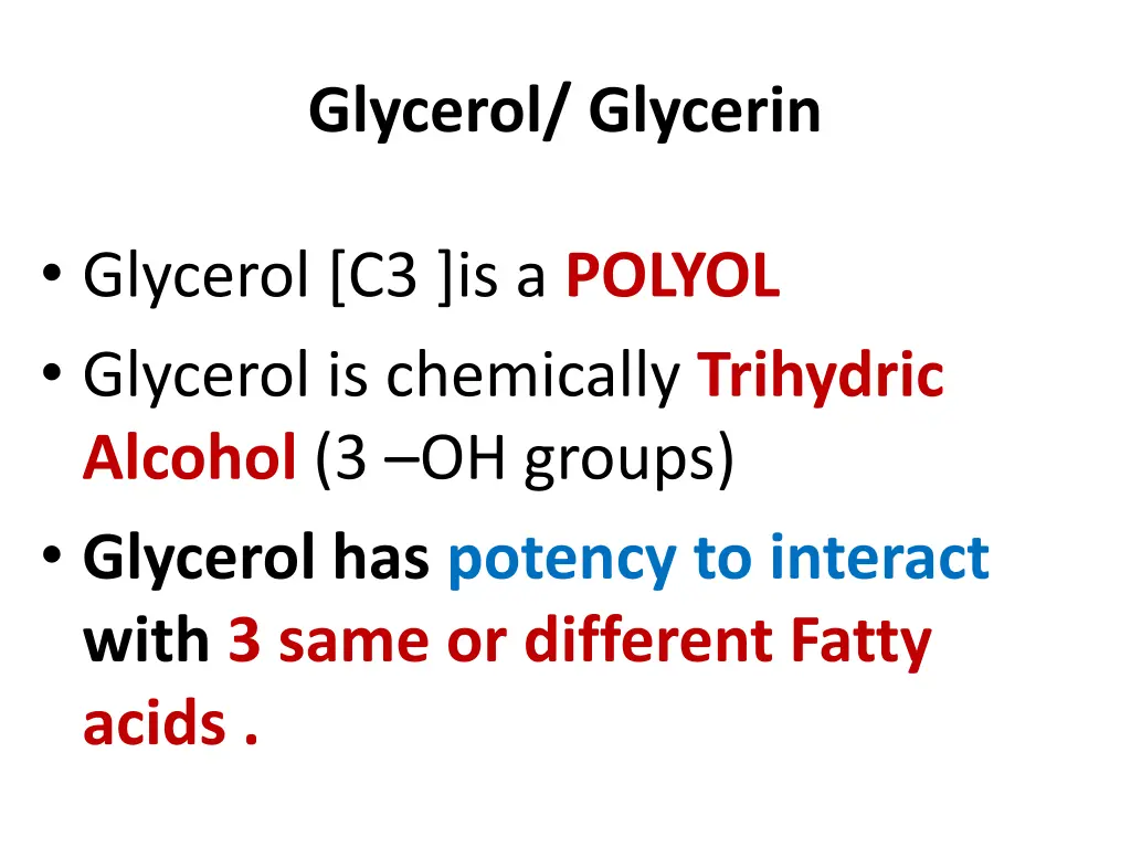 glycerol glycerin