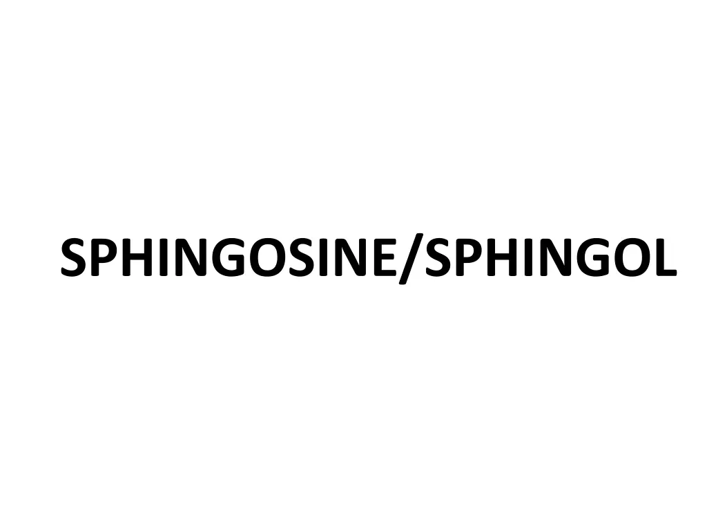 sphingosine sphingol