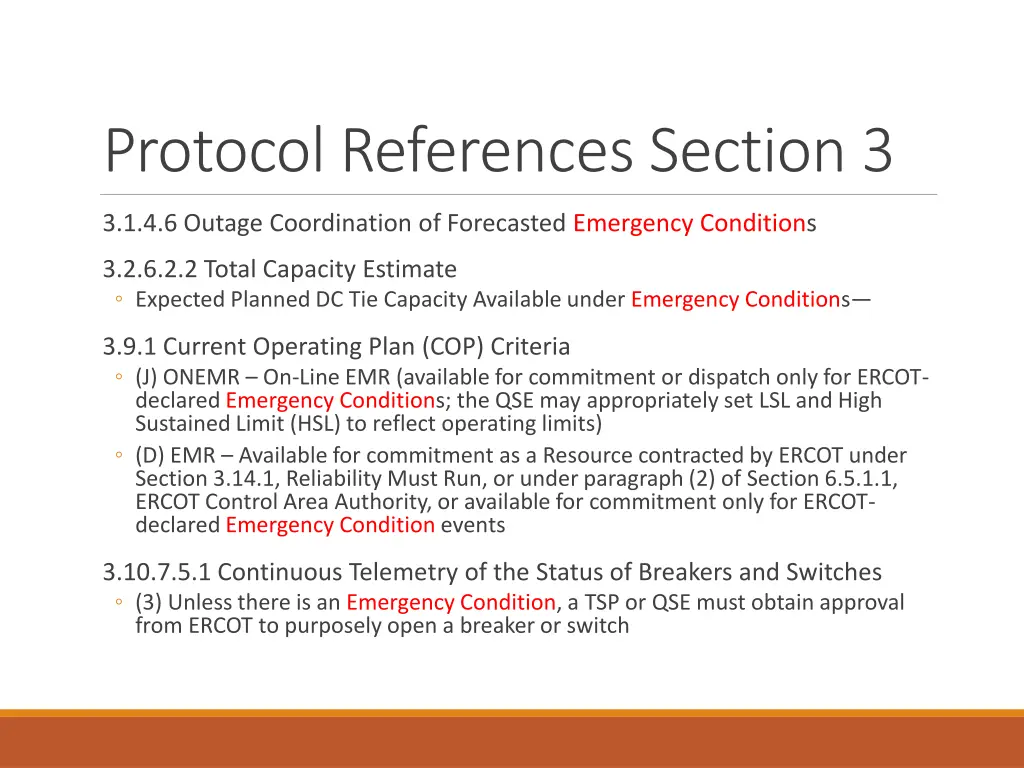 protocol references section 3