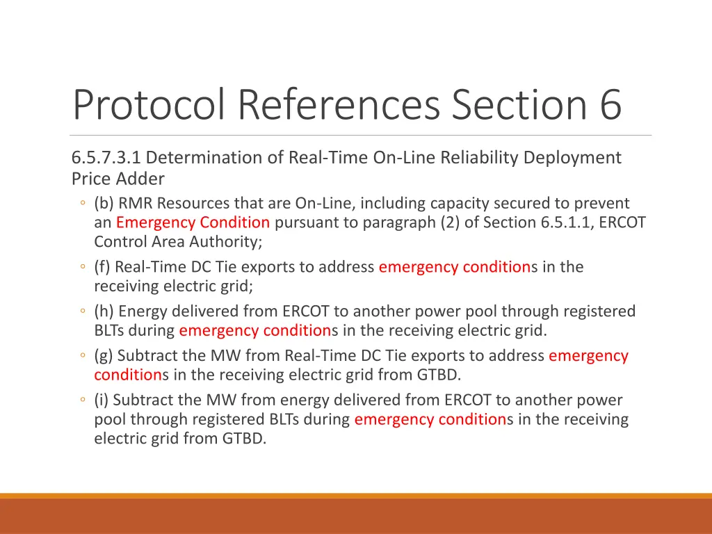 protocol references section 6 1