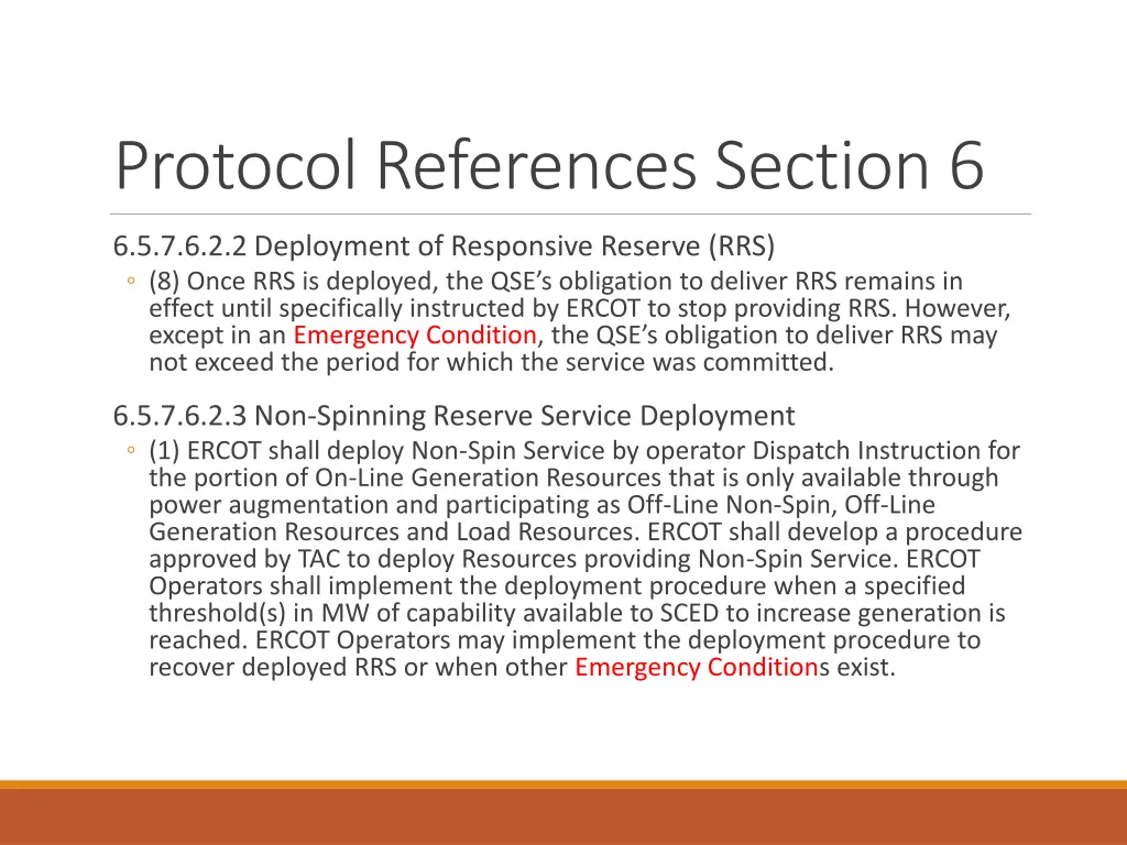 protocol references section 6 2