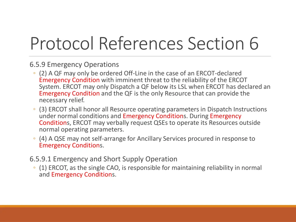 protocol references section 6 3