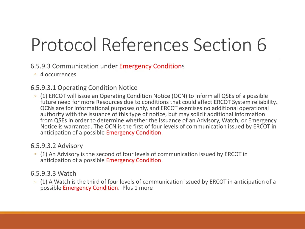 protocol references section 6 4