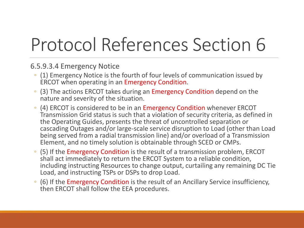 protocol references section 6 5