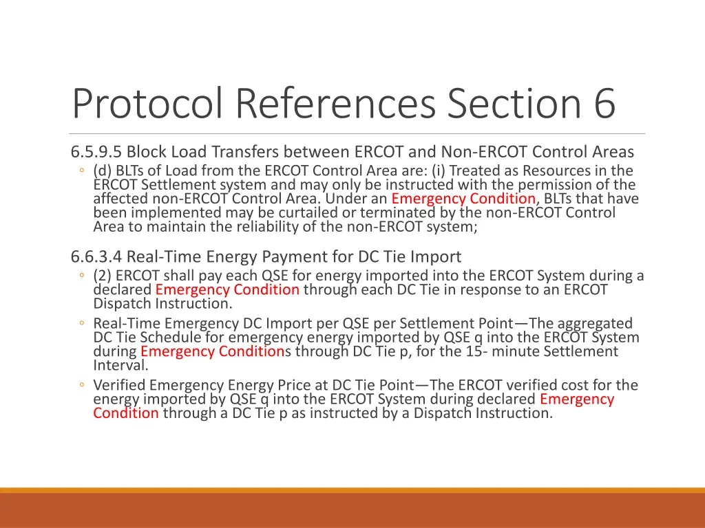 protocol references section 6 7