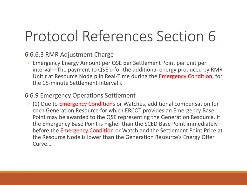 protocol references section 6 9