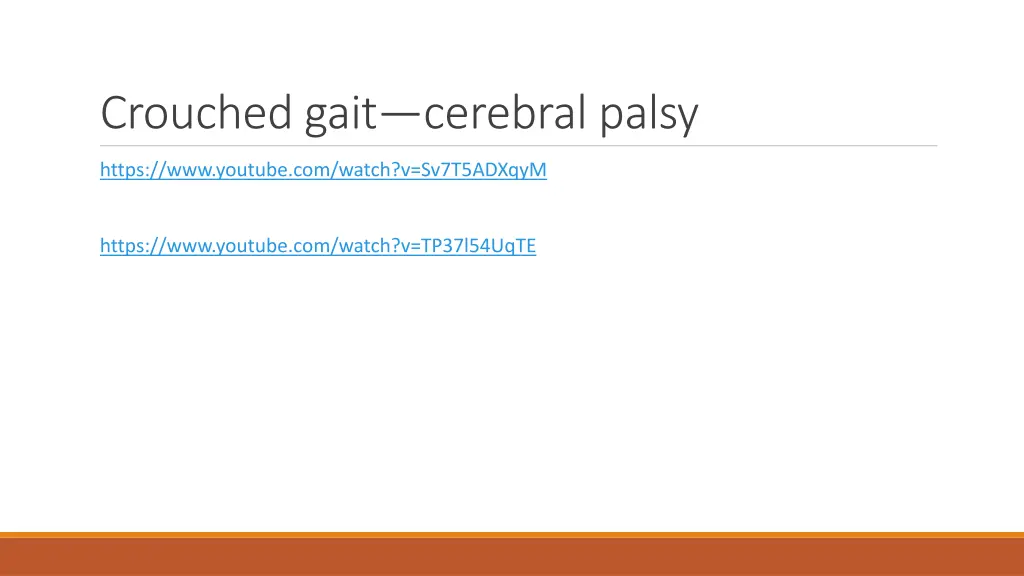 crouched gait cerebral palsy