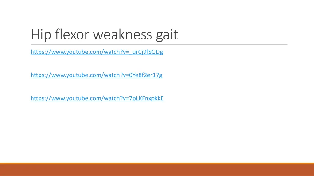 hip flexor weakness gait