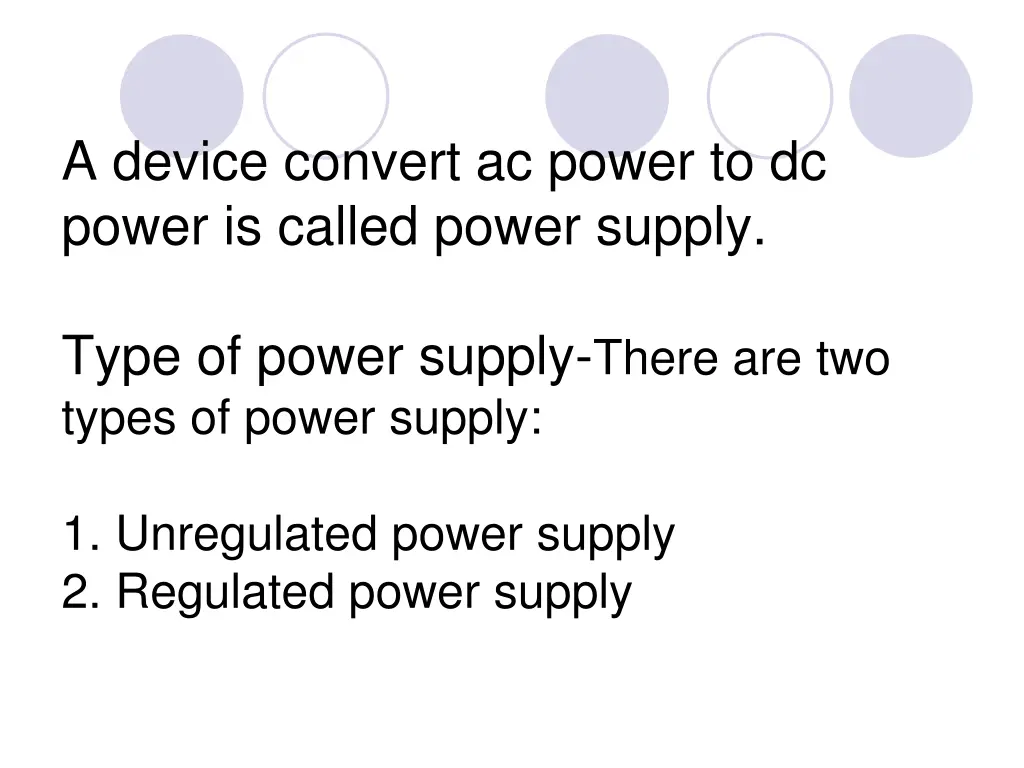 a device convert ac power to dc power is called