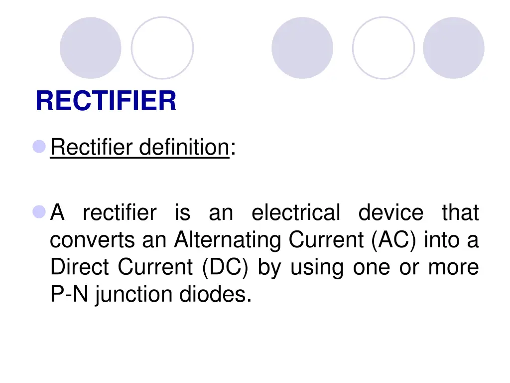 rectifier