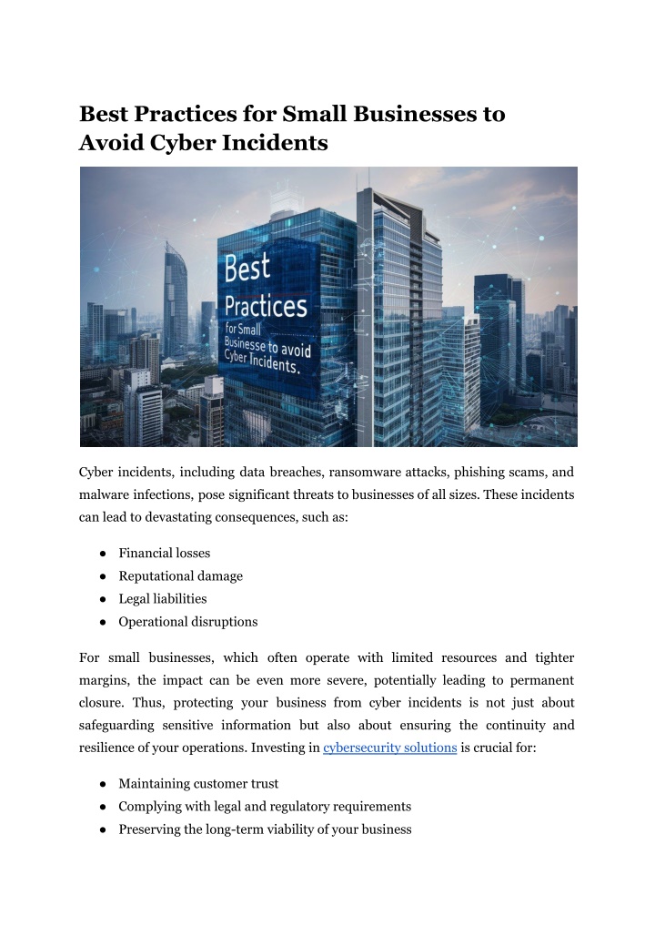 best practices for small businesses to avoid