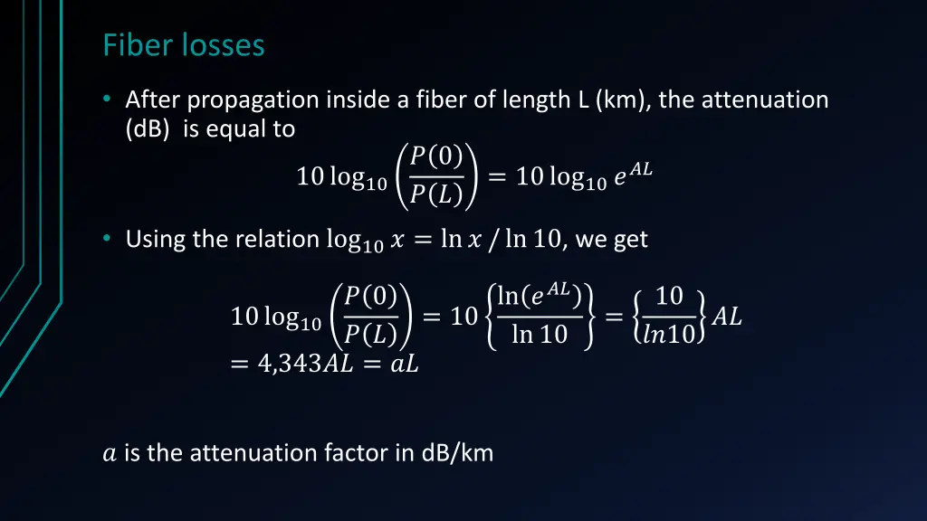 fiber losses 2