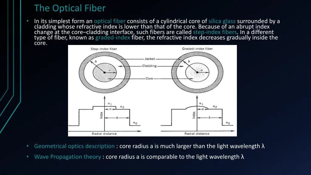 the optical fiber