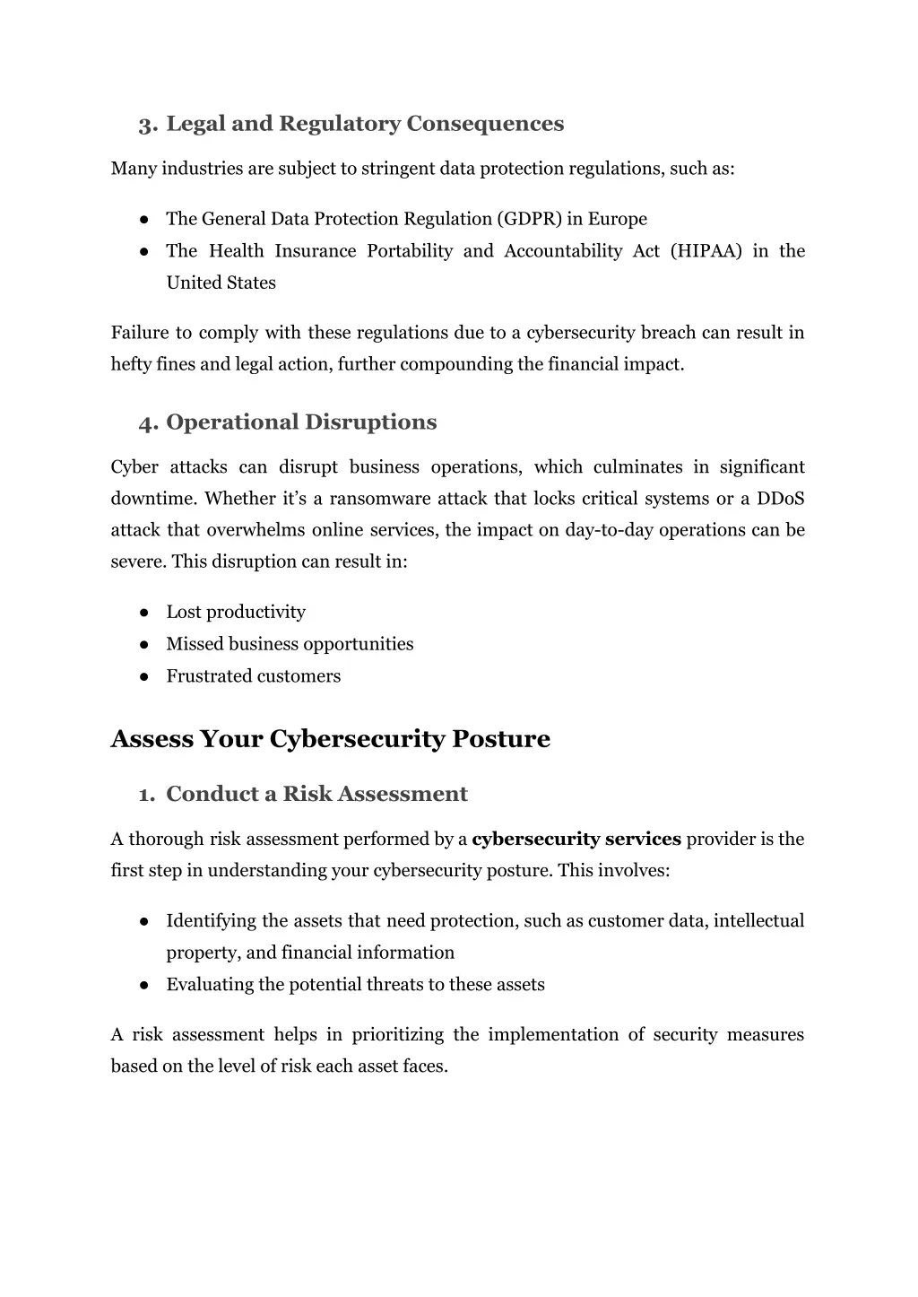 3 legal and regulatory consequences
