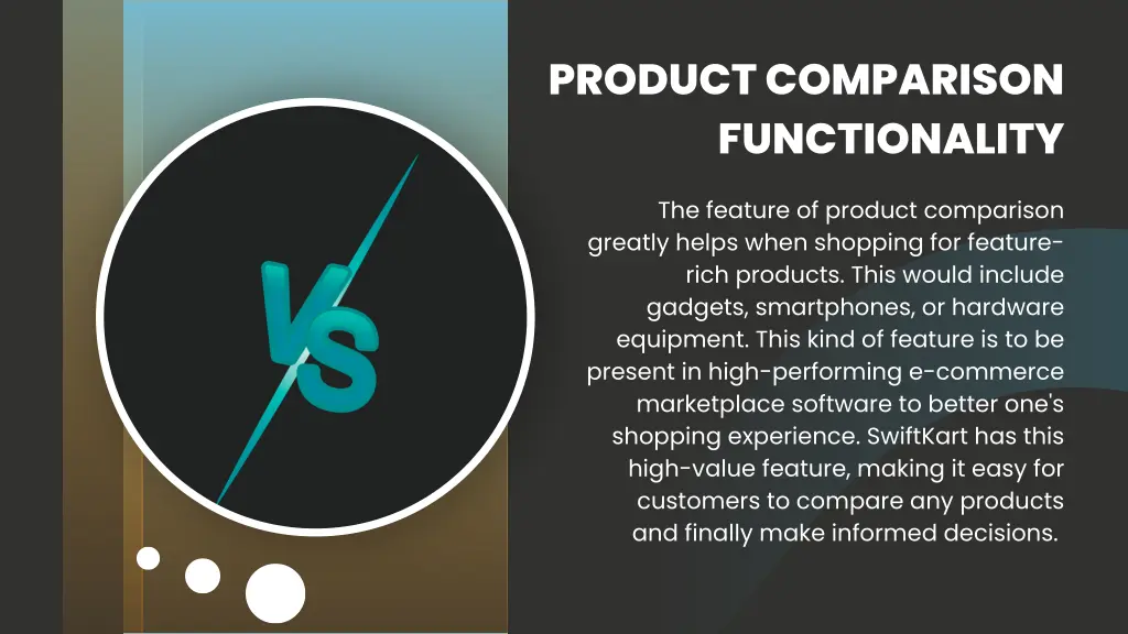 product comparison functionality