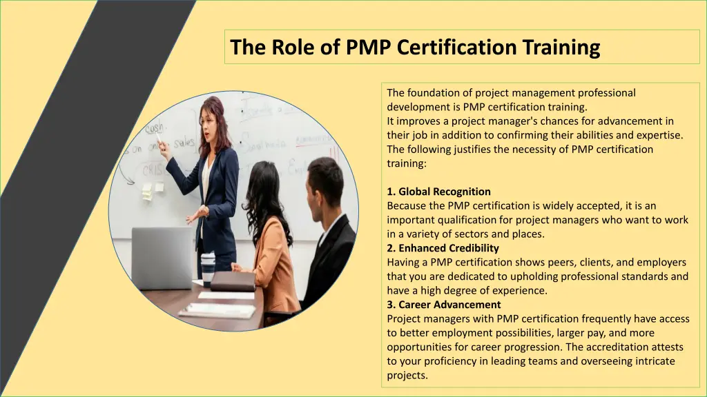 the role of pmp certification training