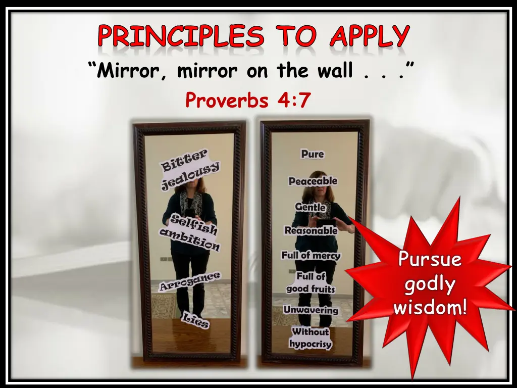 principles to apply