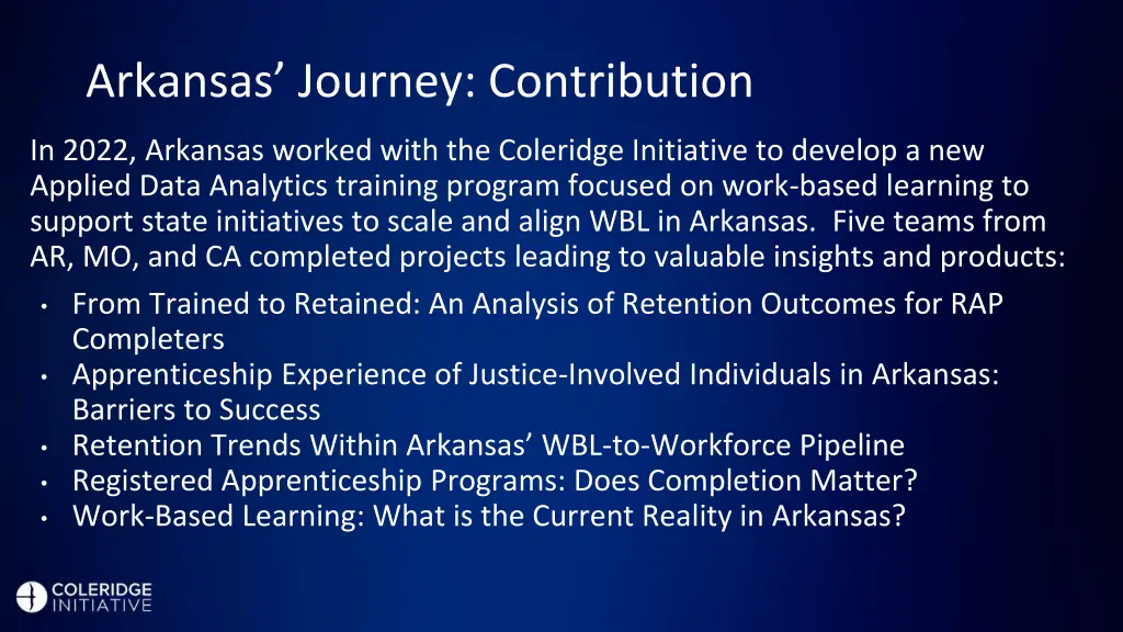 arkansas journey contribution