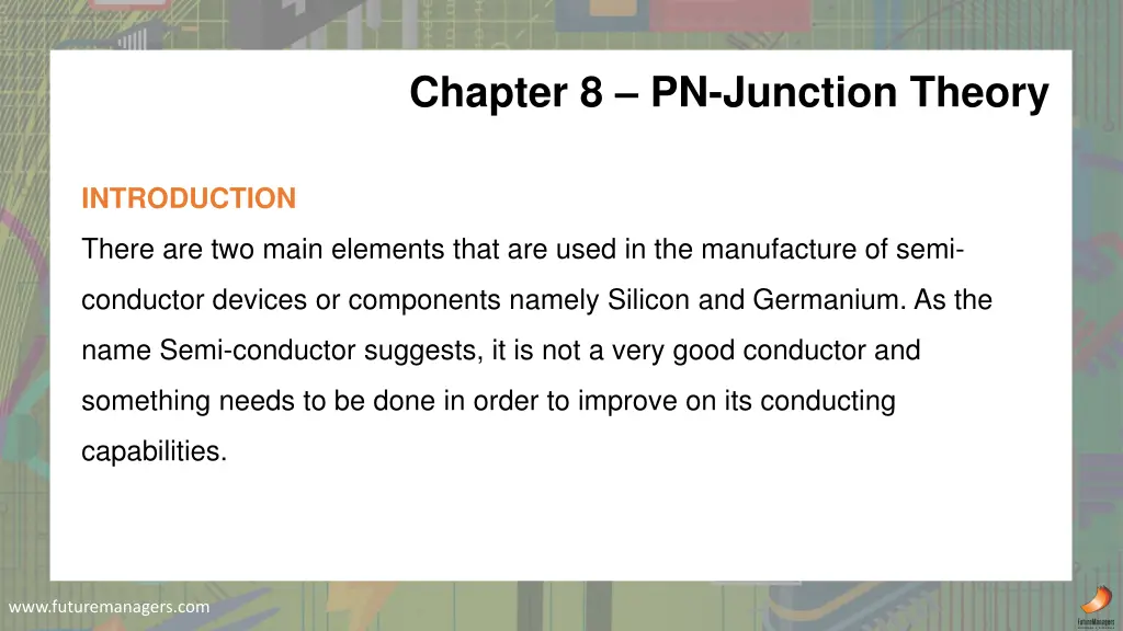 chapter 8 pn junction theory