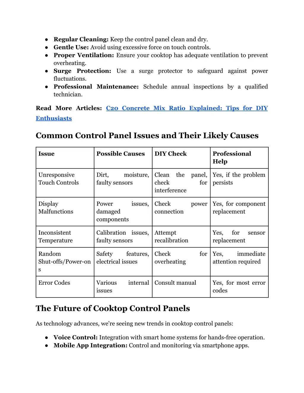 regular cleaning keep the control panel clean