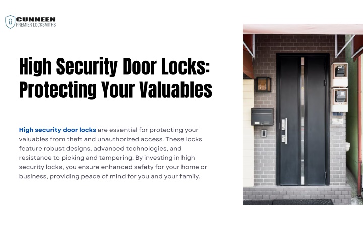 high security door locks protecting your valuables