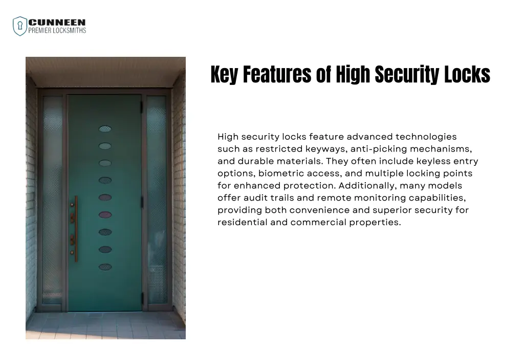 key features of high security locks