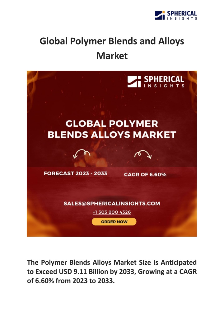 global polymer blends and alloys market