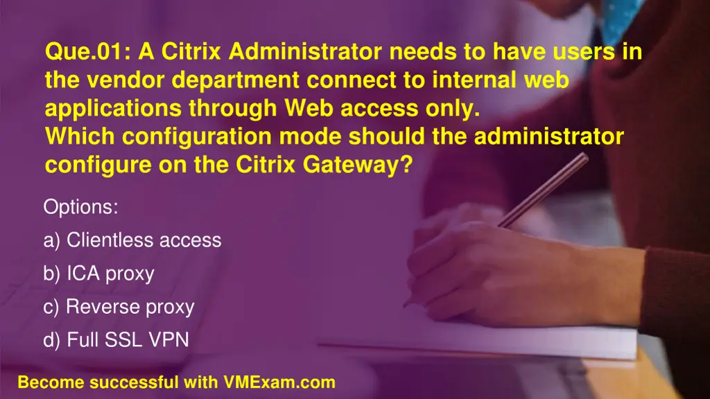 que 01 a citrix administrator needs to have users