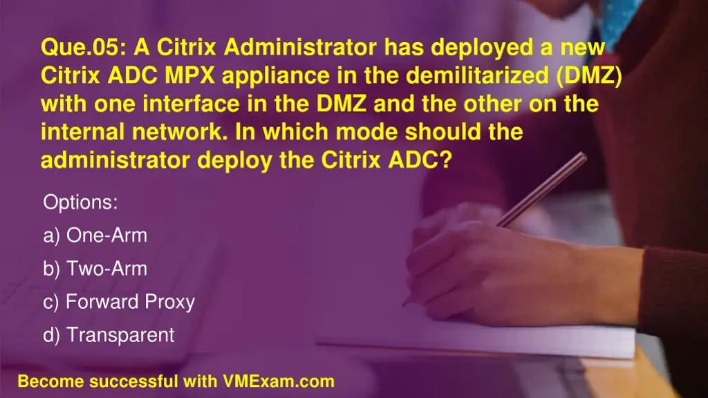 que 05 a citrix administrator has deployed