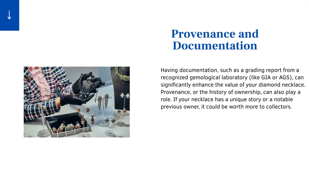 provenance and documentation