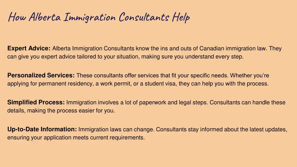 how alberta immigration consultants help