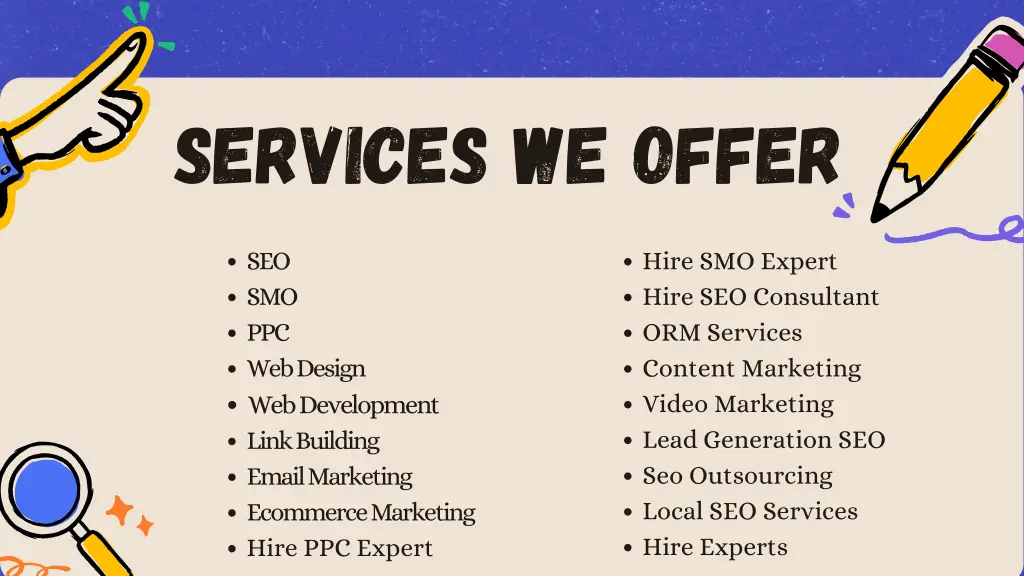 services we offer