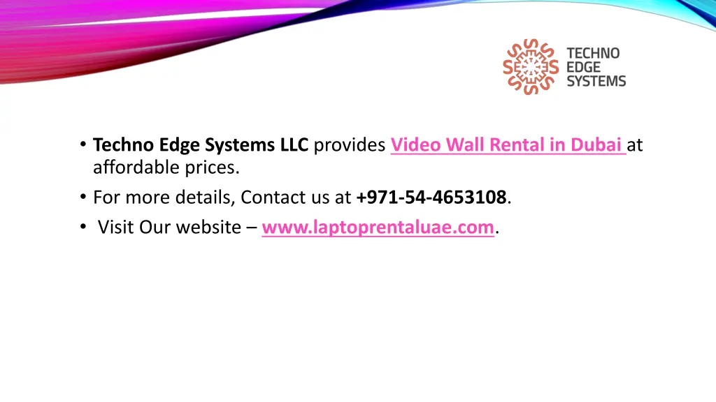 techno edge systems llc provides video wall