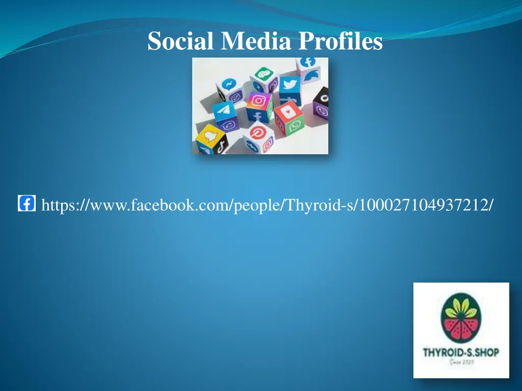 social media profiles