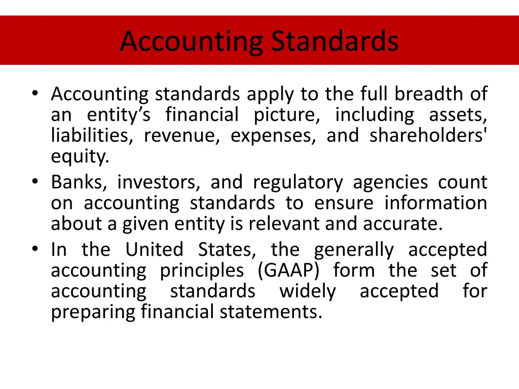 accounting standards