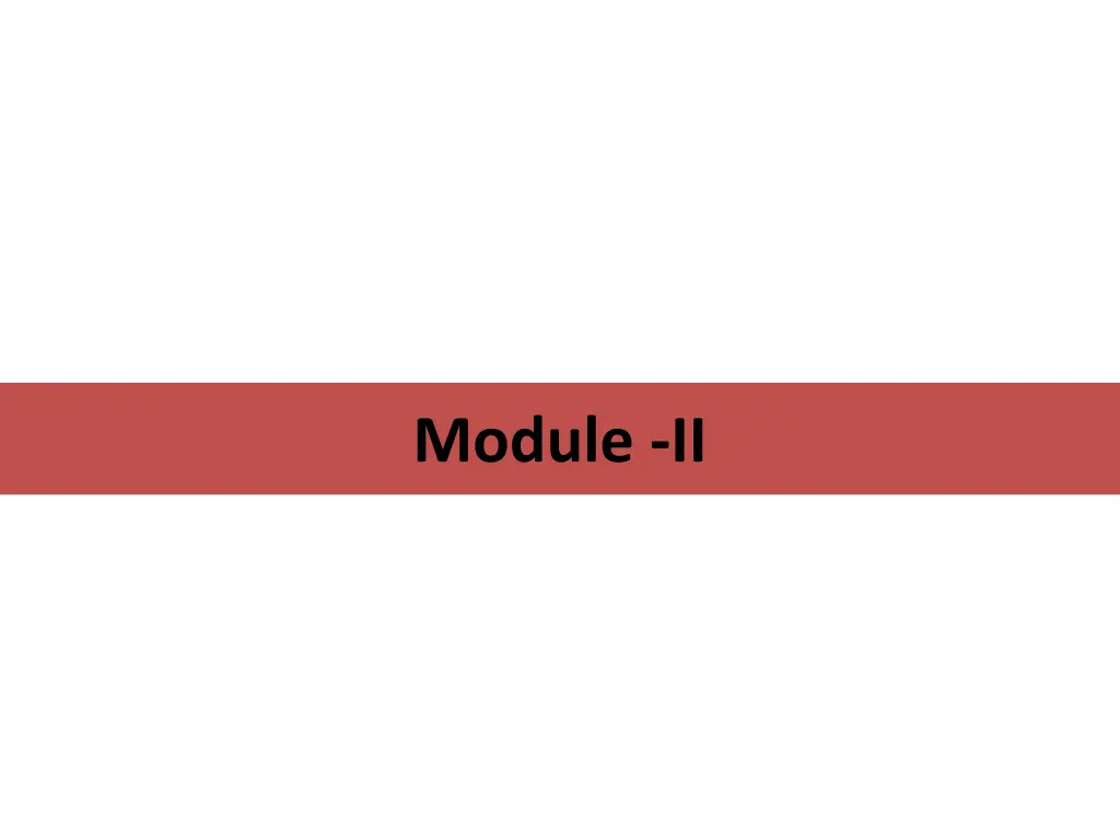 module ii