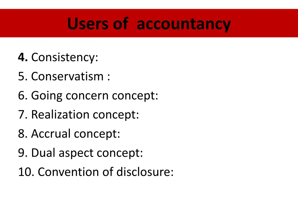 users of accountancy