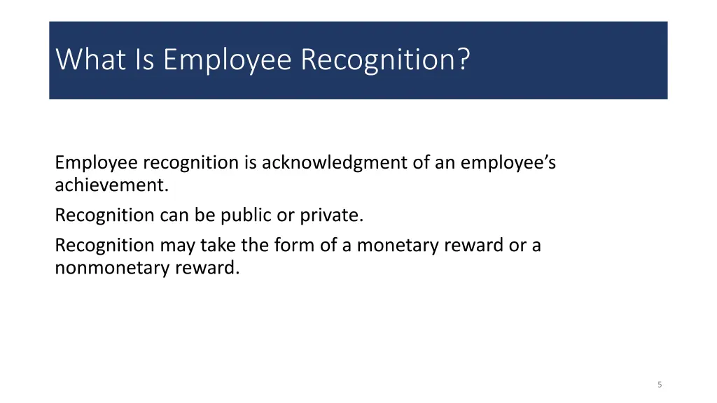 what is employee recognition