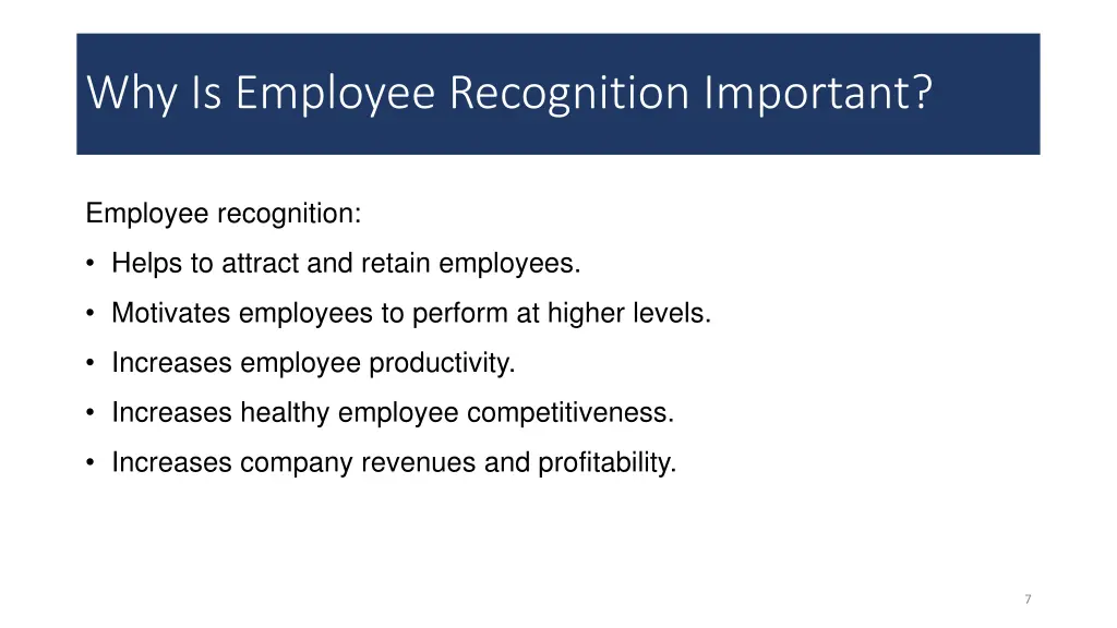 why is employee recognition important
